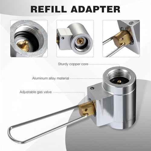 REDCAMP 3PCS Propane/Isobutane/Butane/Refill Adapters Set, Propane To Butane Adapter Conversion, Butane Fuel Canister Shifter, Great for Jetboil Fuel Canister, Backpacking Camping Stove Adapter