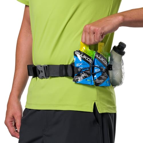 Nathan Running Belt Hydration with Flasks, Storage Pockets, Trail Mix Plus, Running Water Bottle Belt, Insulated, Walking, Hiking