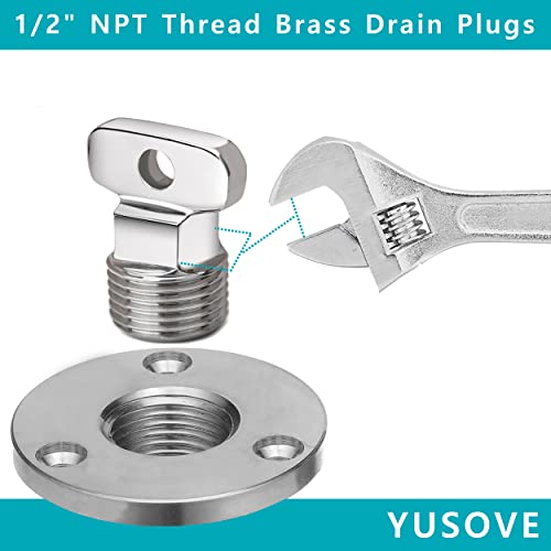 1/2 Inch NPT Stainless Steel Boat Drain Plug - Garboard Fitting