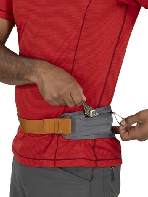 Osprey Duro Dyna LT Hydration Waist Pack with Hydraulics Soft Flasks for Running, Seaweed Green/Limon