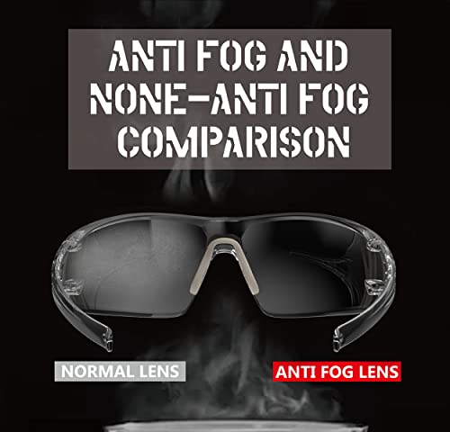 Small Safety Glasses Anti-Fog Protective Eyewear for Women and Youth - Clear Pink