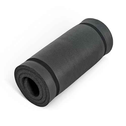 CAP Barbell 1-Inch High Density Exercise Yoga Mat with Strap | Multiple Colors