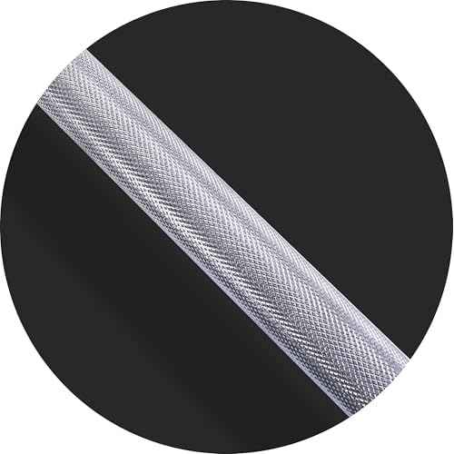 Fitvids Olympic Bar for Weightlifting and Power Lifting Barbell, 700-Pound Capacity (5 Feet, Silver)