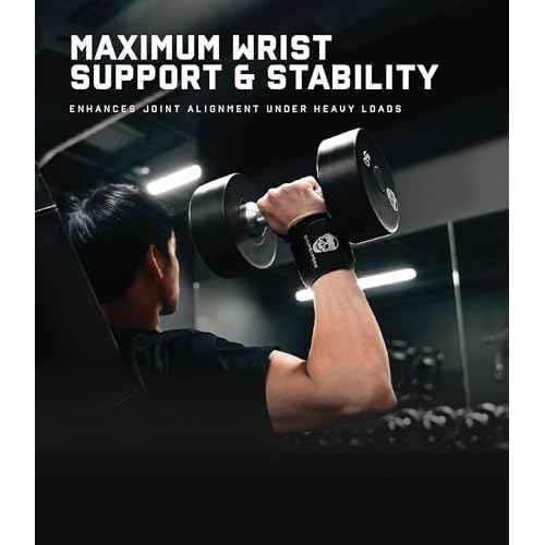 Gymreapers Weightlifting Wrist Wraps (IPF Approved) 18" Professional Quality Wrist Support with Heavy Duty Thumb Loop - Best Wrap for Powerlifting Competition, Strength Training, Bodybuilding