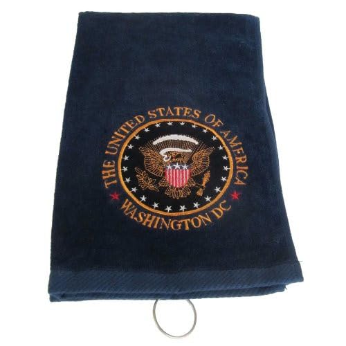 Donald Trump Commemorative Golf Ball Set and Presidential Golf Towel – Includes Signature, Red, Presidential Seal Balls, and Navy Blue Towel with Great Seal – Limited Edition Collectible
