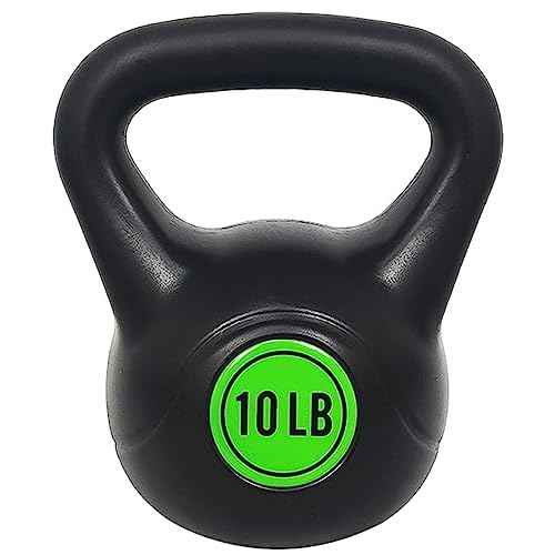 Fitvids ?Wide Grip 3-Piece Kettlebell Exercise Fitness Weight Set, Include 5 lbs, 10 lbs, ?15 lbs? and 20 lbs, Set of 3 or Set of 4