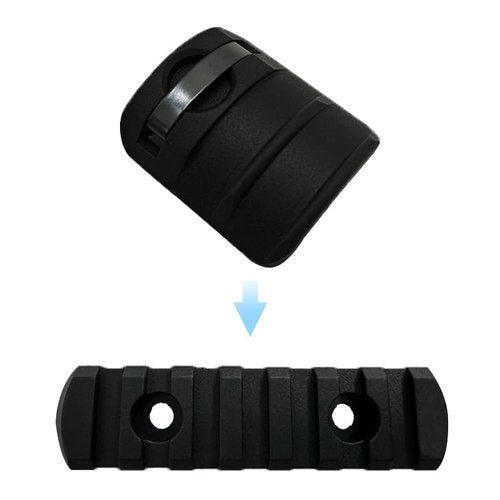 TPRCOL Single Picatinny Accessory Rail Set for Mlock 3 5 7 Slots Compatible 8 Pack in Black