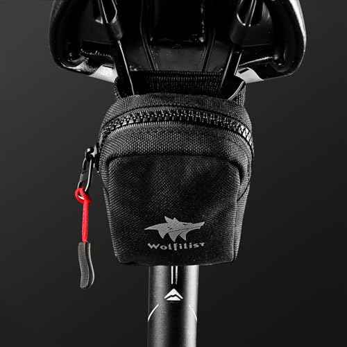 Compact Cycling Saddle Bag - Fits Under Bike Seat for easy storage - Road Bike & Bicycle Seat Bag - Tiny Durable & Water-resistant (Small)