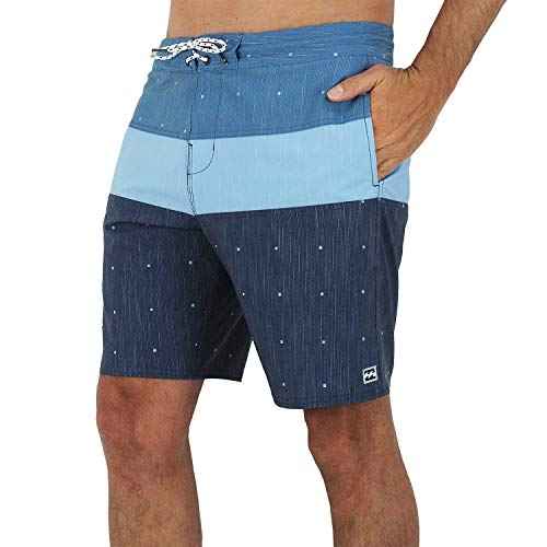 Billabong Mens Performance Stretch Tribong Lo Tides Boardshort Swim Short Trunk, 19 Inch Outseam