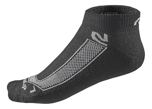 R-Gear Drymax Low Cut Running Socks - Black, Medium Cushion, Large - Moisture Control & Anti-Blister - 3 Pack