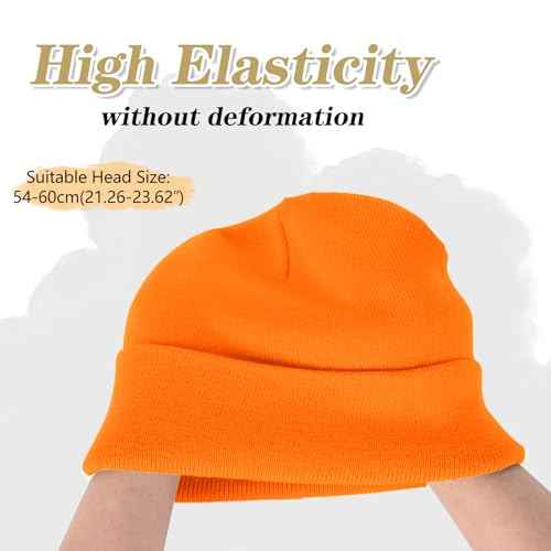 ZOORON 1&2 Packs Beanie for Men Women Men's Beanie Hat Acrylic Knit Cuff Beanie Cap Slouchy Knit Skull Cap Warm Winter hat