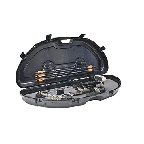 Plano Protector Compact Bow Case, Black, Hard Bow Case, Holds up to Five Arrows, Anti-Crush Archery Storage and Protection