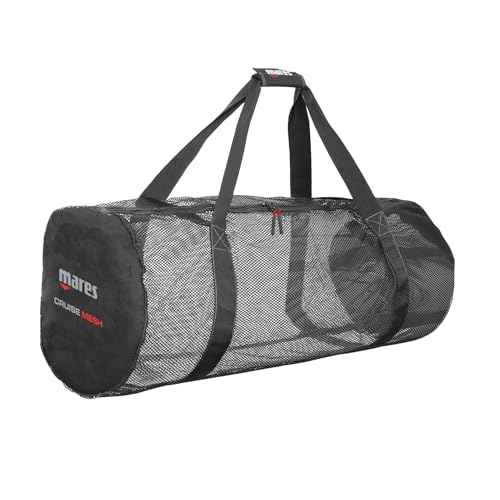Mares Cruise Mesh Scuba Diving Gear Compact Self-Draining Foldable Travel Duffel-Style Bag, 37.5x15x15
