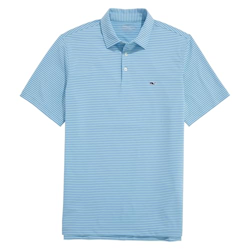 vineyard vines Mens Bradley Stripe Sankaty Polo