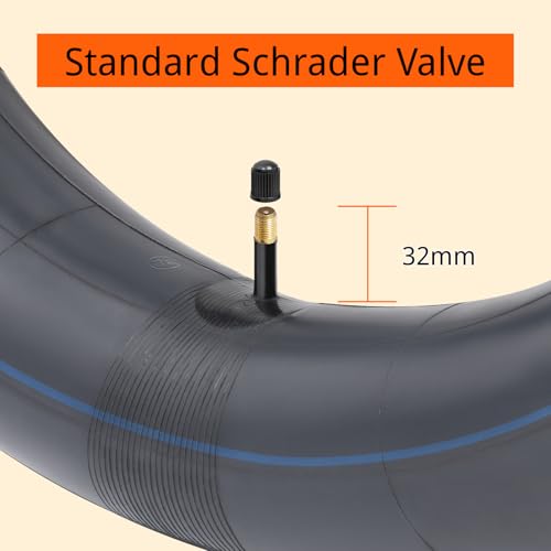 Self-Sealing Fat Bike Tubes 26x4.0/4.5 with Schrader Valve - Puncture Resistant