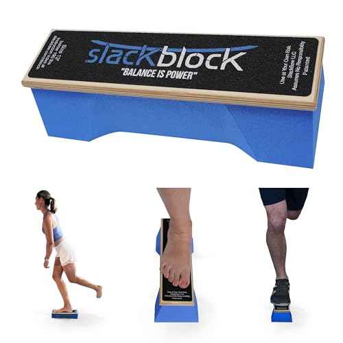 SlackBow SlackBlock Athletic Balance Trainer ? Improve Balance, Stability, and Athletic Performance ? Condition Your Body and Prevent Injury - Compact and Portable