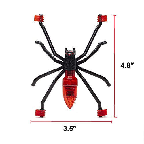 Spider Bike Wheel Spoke Lights ? Cool LED Bicycle Decorations for Kids ? Fun & Safety Accessories for Night Riding ? Waterproof Motion-Activated Spider Lights