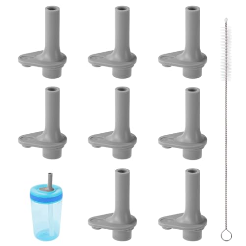 8pcs Replacement Bite Valve for Zak Kelso 15oz Water Bottle Gray with Cleaning Brush