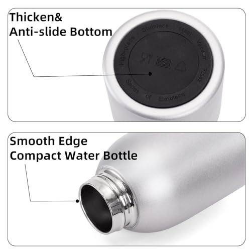 Mini Stainless Steel Water Bottles - 4 Pack, 10oz Insulated Travel Cups