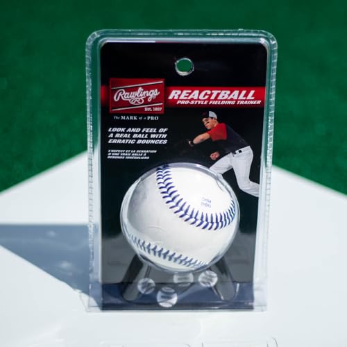 Pro Style React Training Baseball - Unpredictable Bounce for Reflex & Fielding Drills