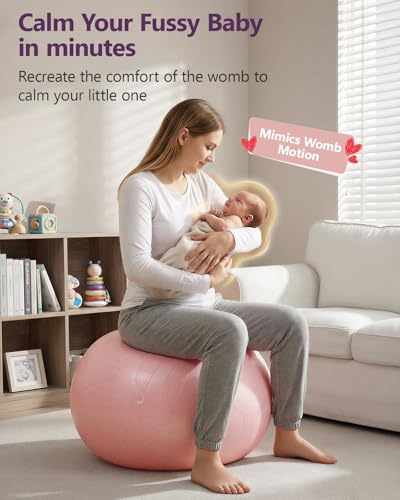 Pregnancy Birthing Ball 1.7mm Extra Thick Anti-Burst Yoga Ball for Labor & Support