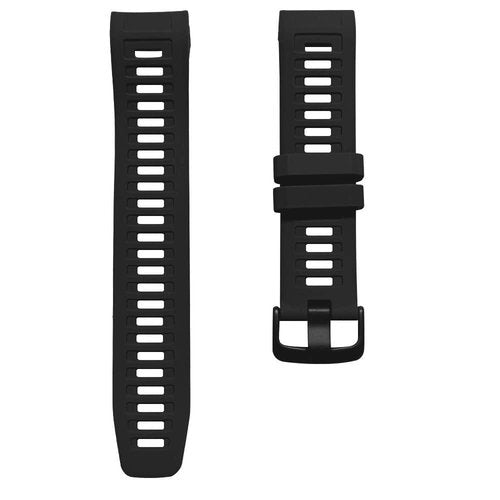 Threeeggs for Garmin Instinct Watch Band, 22mm Silicone Strap for Instinct 2 / Esports/Solar/Tide/Tactical Smartwatch, Comfortable, Waterproof, Soft and Durable Watch Bands (Black)