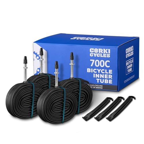 700x23-25c Bike Inner Tube Set - Presta Valve 48mm for Road Bikes