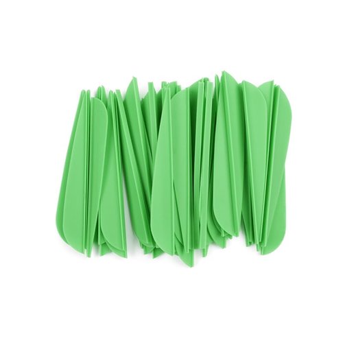 4 Inch Archery Fletches Plastic TPU Fletching Vanes Feathers Vane DIY for Archery Arrows Carbon Arrow Hunting Target Shooting - Pack of 50