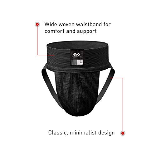 McDavid Men's Classic Cup Athletic Supporter X-Large Black - 2 Pack