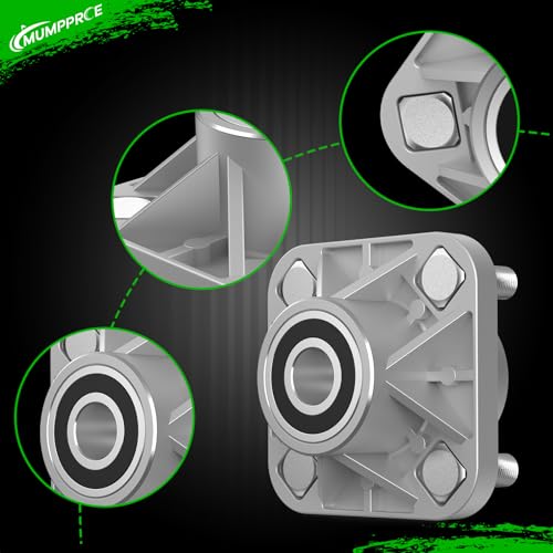 Golf Cart Front Wheel Hub Assembly with Bearings and Dust Cover - Fits Club Car 2003-Up, Tempo 2018-Up, 2 Pieces