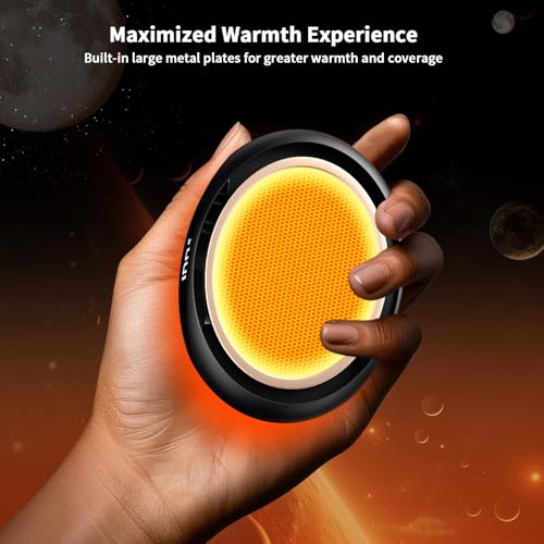 coldSky Hand Warmers Rechargeable 2 Pack Magnetic Electric Hand Warmer with Digital Display, 3 Heating Levels, Portable Pocket Heater Gift for Christmas, Outdoors, Games, Camping, Hunting