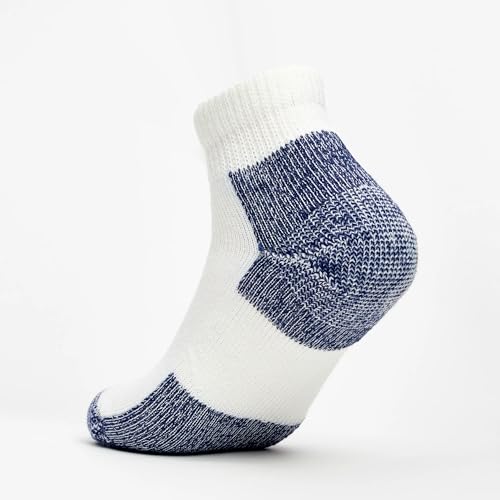 Thorlos Running Mini Crew Socks - Single Pair, X-Large White Navy