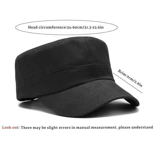 Unisex Basic Cadet Army Caps Everyday Military Style Hat