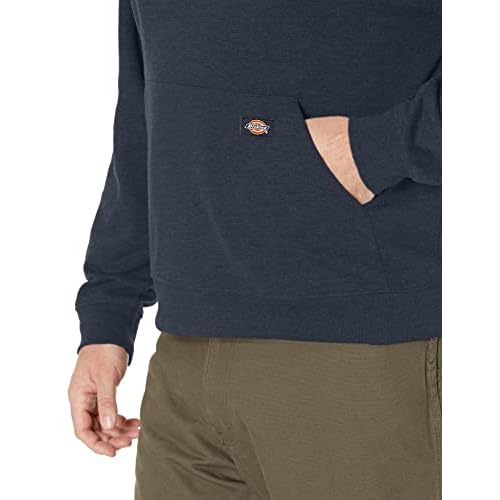 Dickies Men's Pullover Fleece Hoodie, Dark Navy, Large