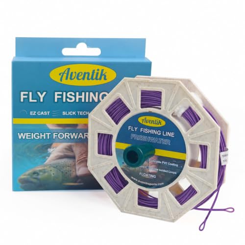Aventik ProWeight WF Floating Fly Line with Welded Loops - Purple, 5F (Fly Line)