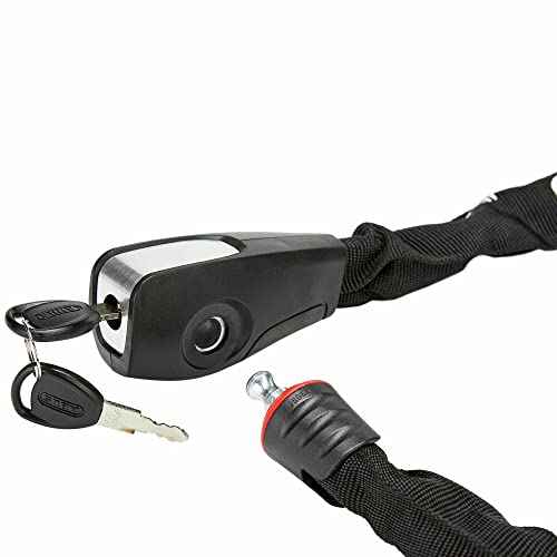 ABUS Steel-O-Chain 8807K Chain Lock - Flexible Hardened Steel Bike Lock - ABUS Security Level 8-85 cm - Black