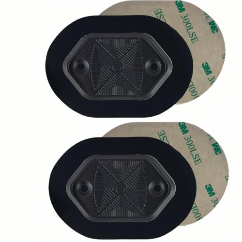 Black 2-Pack Gun Magnet 35lbs No Drill Adhesive Car Holster Anti-Scratch