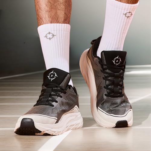 Men's Wide Fit Running & Referee Shoes - Cushioned Support, Breathable Mesh