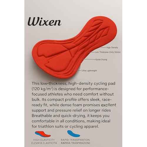 Wixen Men's Performance Triathlon Suit Sleeveless Tri Suit Padded Quick Dry Run Swim Bike