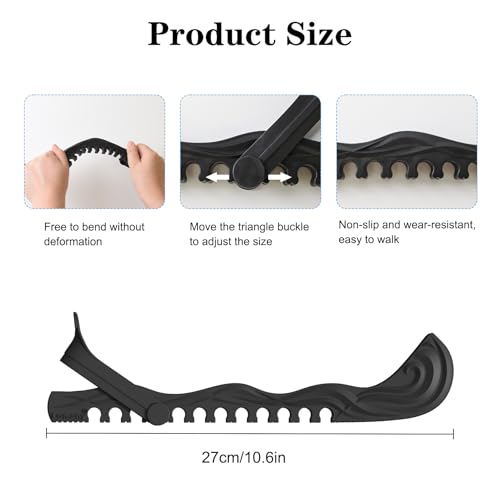 Kids Small Ice Skate Blade Guards Adjustable Blade Protectors Black