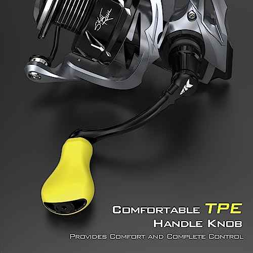 KastKing Skeet Reese Icon Spinning Reel, Carbon Rotor with Aluminum Body Fishing Reel, 6.2:1 Gear Ratio, 10 + 1 Stainless Steel Ball Bearings,17.6 Lbs Max Drag, TPE Handle Knobs