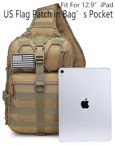 Tactical Sling Pack Crossbody Backpack for Hiking & Outdoor - Green