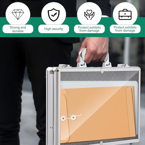 Silver Trade Show Display Case Tabletop Aluminum & Acrylic 16x12 with Locks