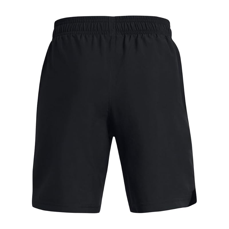 Under Armour Kids Tech Woven Workmark Shorts - Black/White, Medium (Variation 001)