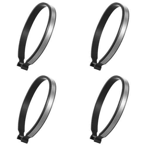 4Pcs High Reflective Cycling Trousers Clips, Safety Bicycle Elastic Ankle Cuffs Bands, Outdoor Recreation Cycling Trouser Clip Pant Leg Cuff Clip Reflective Gear for Riding Fishing Outdoor