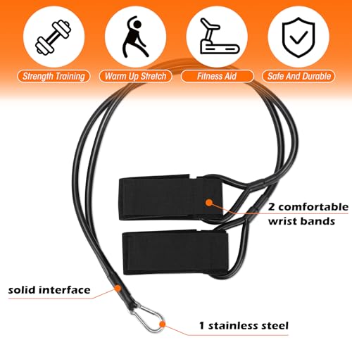 Resistance Exercise Bands for Baseball Pitching - 20 Lb Black