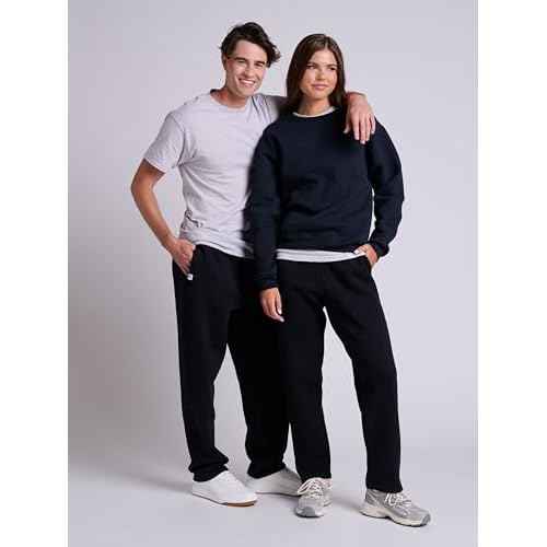 Russell Athletic Men's Dri Power Fleece Open Bottom Sweatpants with Pockets, Relaxed Fit, Moisture Wicking
