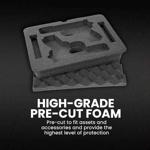 NANUK 910 Hard Case with Custom Foam Insert for 2 UP Glock Single Sporting Gear, IP67 Waterproof Hard Storage, Canada 2 UP Glock Short Case ? (14.3¡¯¡¯ x 11.1¡¯¡¯ x 4.7¡¯¡¯)