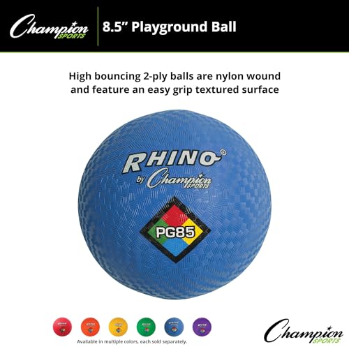 8.5-Inch Playground Balls Pack of 2 - Nylon Wound, Soft & Durable for Kids & School Games