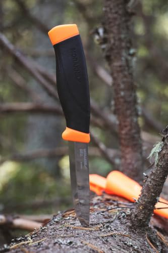 Orange Heavy Duty Fixed Blade Knife with Sandvik Carbon Steel Blade - Morakniv Companion